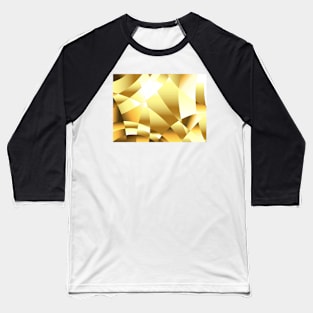 Golden Polygonal Background Baseball T-Shirt